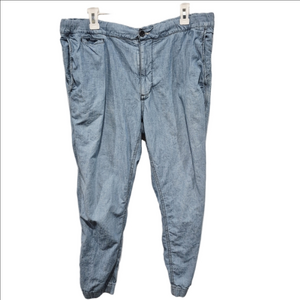 Polo Ralph Lauren Linen Light Wash Denim Casual Ankle Pants